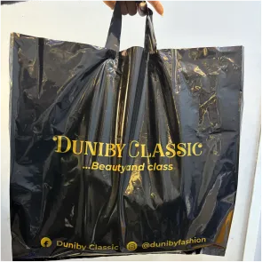 Customized high top quality custom branded promotional retractable fashionable luxury fancy loop handle nylon bag souvenir gift item design and printing in Lagos, Abuja, Nigeria, Africa