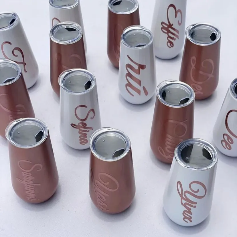 customized wedding champagne Flute Wine Tumbler wedding gift items and souvenir insulated wine tumbler Best quality customized wedding champagne Flute Wine Tumbler wedding gift items and souvenir insulated wine tumbler printing in lagos nigeria
