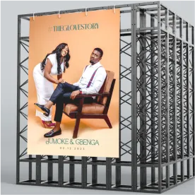 High top best quality customized branded custom retractable luxury premium wedding event banner design and printing in Lagos, Abuja, Nigeria, Africa.