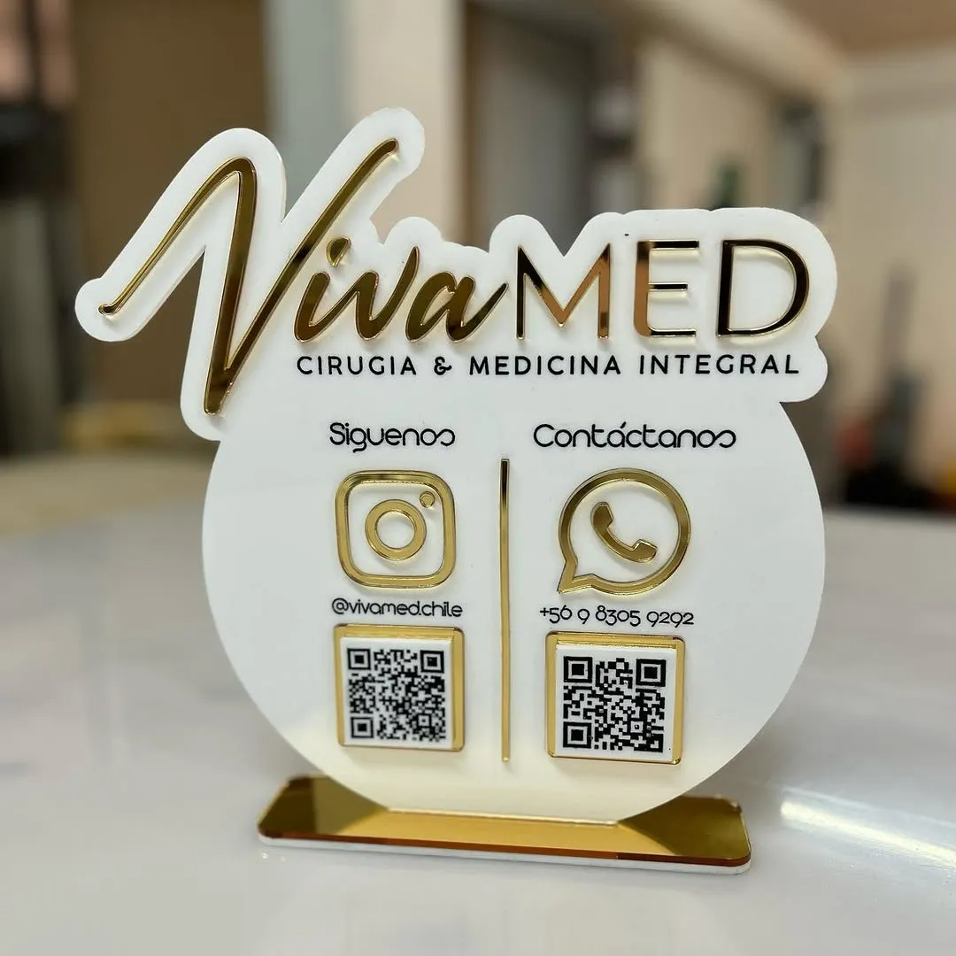 Customized high best quality top branded custom company office corporate acrylic social media table top signs design and printing in Lagos, Abuja, Nigeria, Africa.