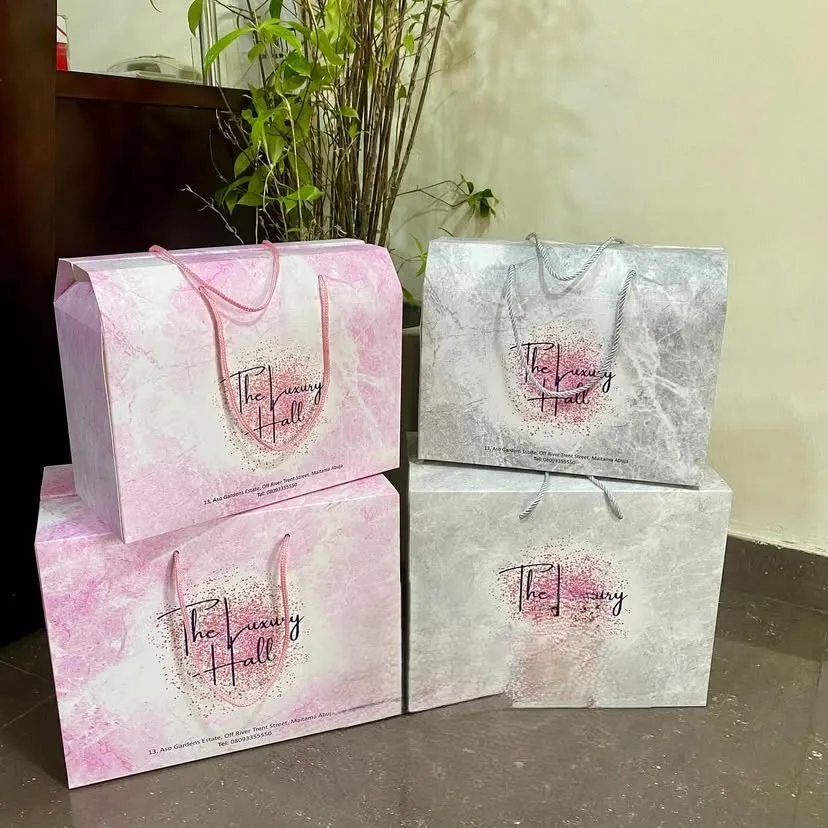 best high top quality custom branded customized craft carrier gift box bag design and printing in Lagos, Abuja, Nigeria, Africa.