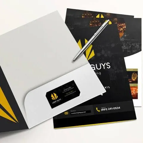 High top best quality customized branded custom office file presentation folder design and printing in Lagos, Abuja, Nigeria, Africa.