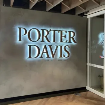 High top best quality customized branded custom retractable luxury premium promotional company led backlit 3d illuminated signage design and printing in Lagos, Abuja, Nigeria, Africa.