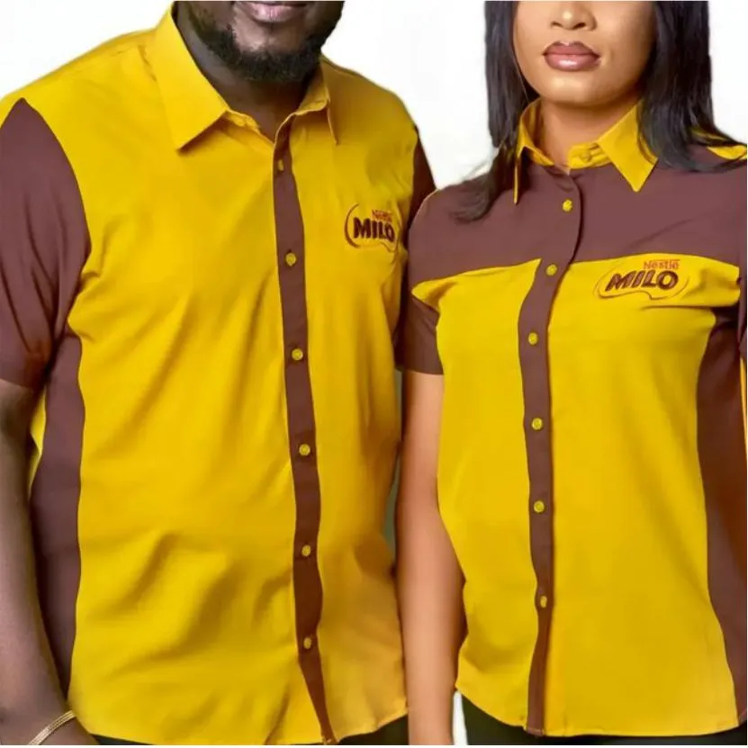 Best high top quality customized branded custom corporate company button up t-shirt design and printing in Lagos,
                                                            Abuja, Nigeria, Africa.