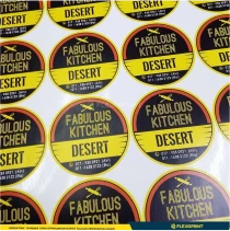 Customized high top quality custom branded company product sticker label design and printing in Lagos, Abuja, Nigeria, Africa