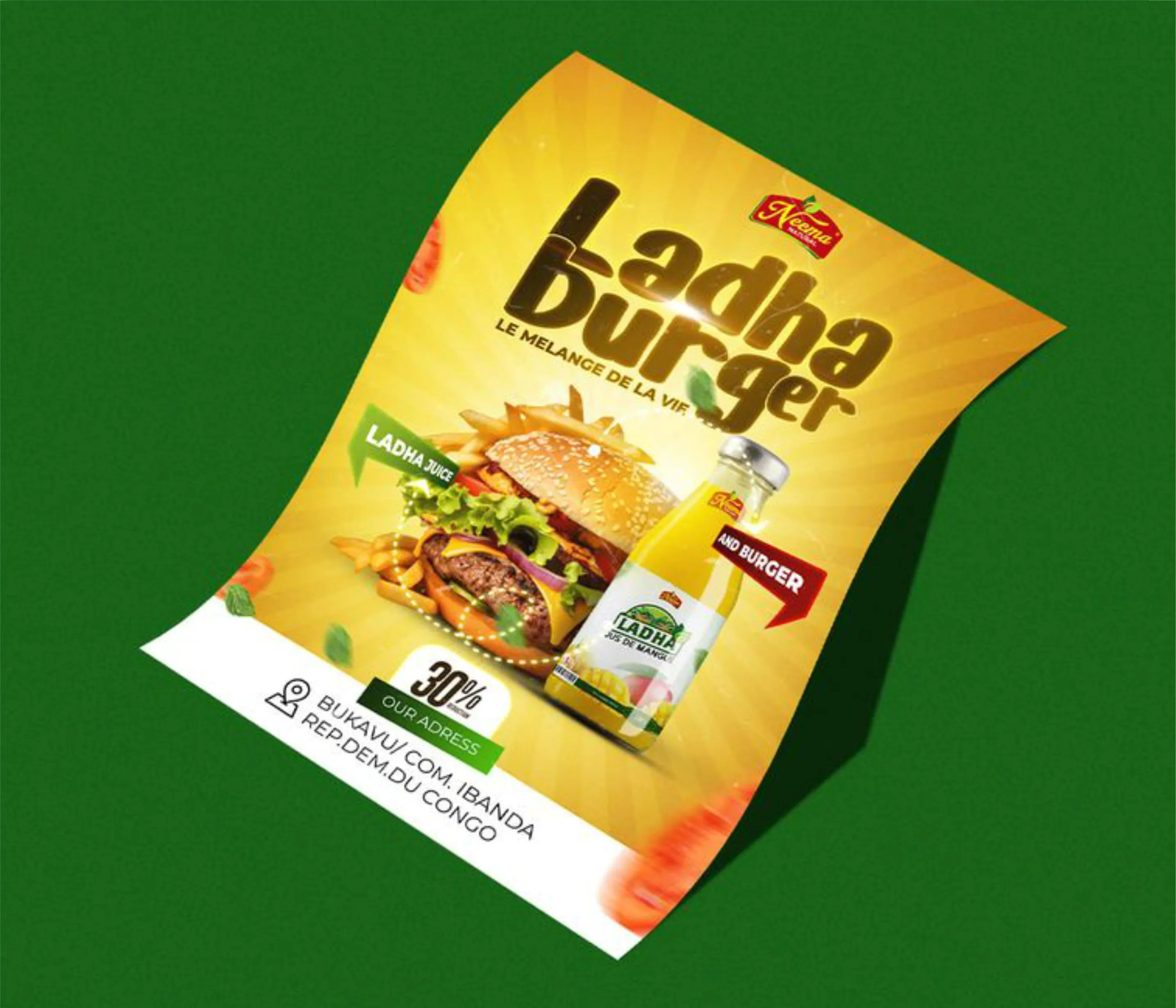 best quality a5 flyer food restaurant flyer canteen flyer design and printing in lagos nigeria
