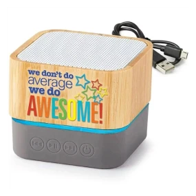 Top high best quality customized branded standard fancy retractable promotional luxury premium bamboo bluetooth speaker design and printing in Lagos, Abuja, Nigeria Africa.
