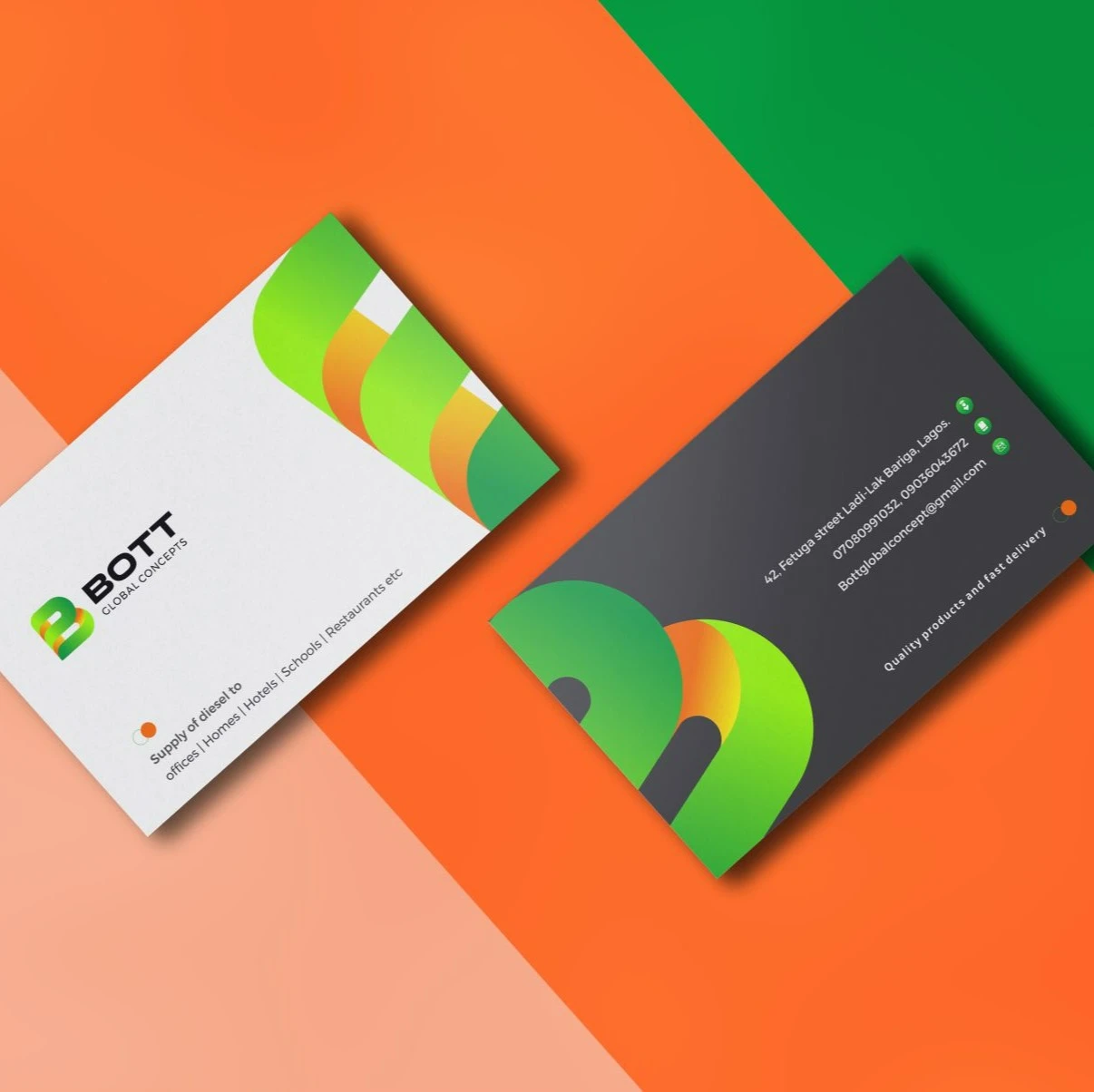 Best high top quality customized branded standard business card design and printing in Lagos, Abuja, Nigeria, Africa.