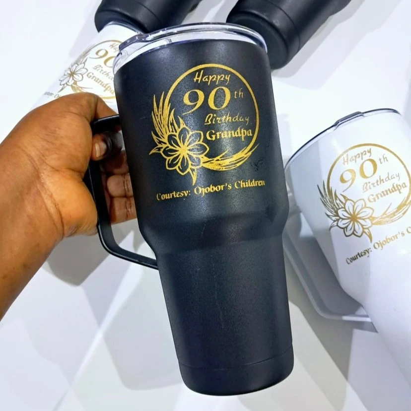 Custom Personalized Branded Vacuum Double Wall Insulated Mug Tumbler with Splash Proof Lid Straw for wedding souvenirs Custom Personalized Branded Vacuum Double Wall Insulated Mug Tumbler with Splash Proof Lid Straw for wedding souvenirs printing in lagos nigeria