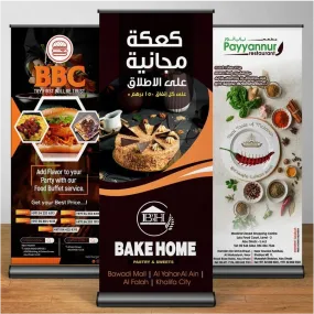 best high top quality custom branded customized office promotional retractable corporate roll up banner design and printing in Lagos, Abuja, Nigeria, Africa.